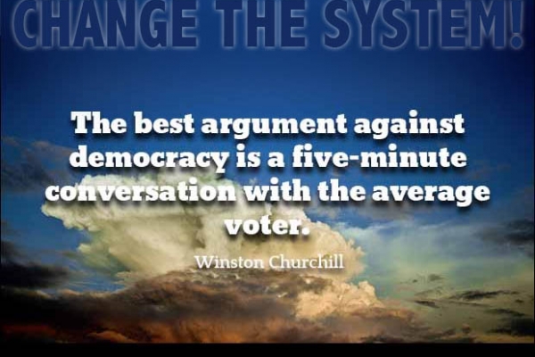 Change the system with democratic technology